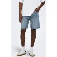 ONLY & SONS Jeansshorts ONSEDGE MB GREEN 3227 TAI DNM SHORTS Baumwolle, straight fit