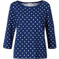 Himalaya Clothing Strickpullover Lässiges Shirt 3/4 Arm Damen mit Rundhalsausschnitt aus Bio-Baumwolle Damen Oberteil gepunktet mit hohem Tragekomfort