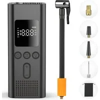 Athlix Fahrradpumpe Elektrische Fahrrad Pumpe Reifen Inflator Auto Bike Tragbar, bis zu 150 psi (10 bar), integrierte Taschenlampe