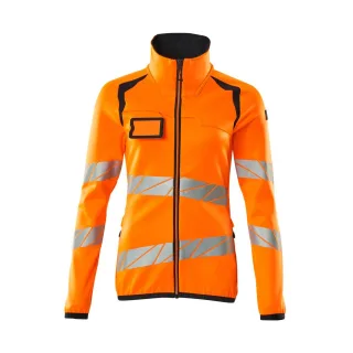 MASCOT Damen Fleecepullover mit Reißverschluss ACCELERATE SAFE Hi-vis Orange / Schwarzblau S - 19153-315-14010-S