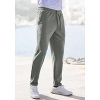 John Devin Jogger Pants Jogg Pants, Schlupfhose Umschlag am Beinabschluss, aus elastischer Piqué-Qualität