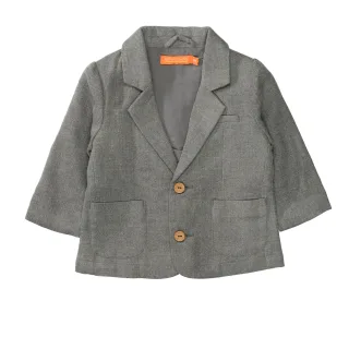 STACCATO - Blazer mit Strukturmuster grey mel. - Gr. - 74