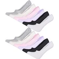 EloModa Füßlinge 6 12 Paar Damen Füßlinge Ballerina Unsichtbare Sneaker Sport Socken (12-Paar)