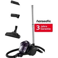 Hanseatic Bodenstaubsauger Zyklon Technologie, Hepa H12 Filter, 9m Aktionsradius, 700 W, beutellos, inkl. 3 Jahre Herstellergarantie