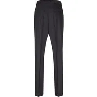 Wilvorst Anzughose Wilvorst CLASSICs Herren Smokinghose Classic Fit Schwarz