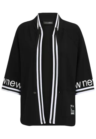 Doris Streich - Jacke schwarz/weiß - Gr. - 46