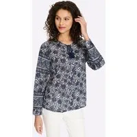 heine Klassische Bluse Druckbluse Langarm