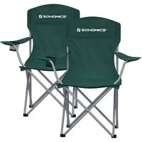 SONGMICS Campingstuhl, Klappstuhl, 2er Set, bis 150 kg belastbar