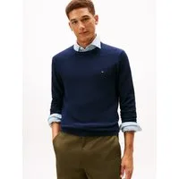 Tommy Hilfiger Rundhalspullover SEASONAL STRUCTURE mit Struktur, Rundhals, regular fit