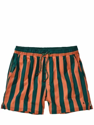 Mey & Edlich Herren Resort-Badeshorts Streifen Braun 94 % Polyester, 6 % Elasthan