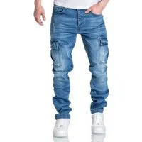 Amaci&Sons Straight-Jeans MIAMI Regular Slim Cargo Jeans