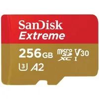 Sandisk SanDisk Extreme 256 GB microSDXC, Speicherkarte, externer Speicher (256 GB GB)