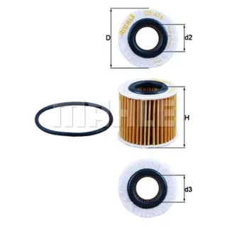 Mahle ?lfilter Lexus Lotus Toyota OX416D1