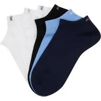 HUGO Sneakersocken Socken 6P AS UNI CC W 10 (6-Paar) mit Markenschriftzug am Bündchen