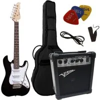 MSA E-Gitarre 3/4 Junior Gitarre im 20 Watt Set, Set mit Tasche, Band, 3xPleks, Kabel