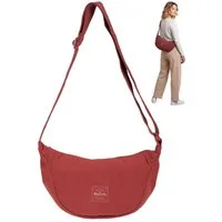 Bench. Handtasche Crossbag Moon Bag Schultertasche Slingbag Medium, Damentasche Damen Freizeittasche Mond Form Cord 64230 + Etui