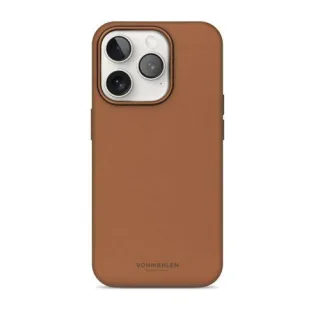Vonmählen Like Leather Case for iPhone 16 Pro Brown