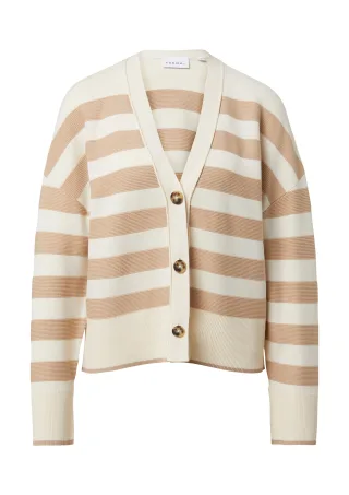 comma - Strickjacke creme/beige - Gr. - 38
