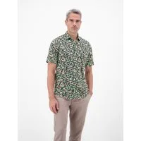 LERROS Kurzarmhemd 1/2 Hemd aus 100 % Baumwolle, floral bedruckt