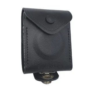 Melder-Schutztasche | Swissphone | s.QUAD Serie | hochwertige Ledertasche | mit Displayausschnitt & Tenaxverschluss | Aufklappbar am Gürtel