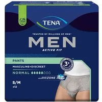 TENA Inkontinenz-Pants TENA Men - Pants Normal - Grau, S/M Gr., 12-St.