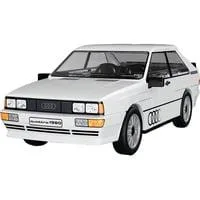 Audi Quattro 1980, Konstruktionsspielzeug weiß, Maßstab 1:35