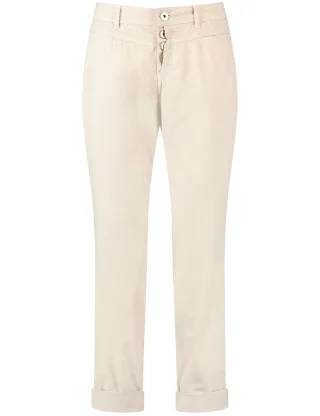 TAIFUN - Chino TS aus Baumwolle oatmeal - Gr. - 42
