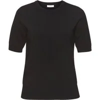 LASCANA Kurzarmpullover in Feinstrick-Qualität, T-Shirt Pullover, basic