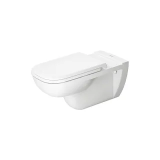 Duravit D-Code Wand Tiefspül WC 0184092000 weiss, HygieneGlaze, barrierefrei