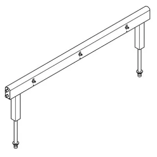 KWC Aquarotter Armatureneinh., Edst., doppelreihig, 6 Waschplätze, 2100 mm, Wasserans Seite, 2030072 2030072016
