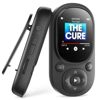 A11 32GB Clip MP3 Player with BT5.3 HiFi Lossless Music Sports MP3 Player Support FM Radio Voice Recording