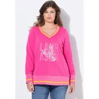 Laurasøn Sweatshirt Sweatshirt V-Ausschnitt Langarm