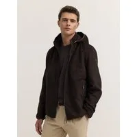 bugatti Kurzjacke Premium Suede Regular Fit wasserabweisend mit Kapuze