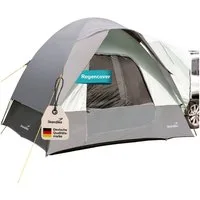 Skandika Buszelt Pitea SUV Protect, Heckzelt für Auto, CUV, Bus, Minivan, freistehend, Personen: 4 (Transporttasche, recyceltes Material, Haken für Campinglampe), eingenähter Zeltboden, 2,2 m Stehhöhe, wasserfest, 3000mm Wassersäule