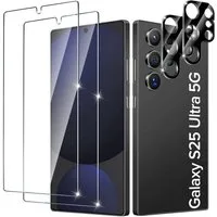 SmartUP Displayschutzglas 2X Schutzglas für Samsung Galaxy S25 Ultra 5G Panzerfolie Kamera Full für Für Samsung Galaxy S25 Ultra 5G, kompletter Rundumschutz