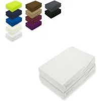 EXKLUSIV HEIMTEXTIL Spannbettlaken Doppelpack Frottee Spannbettlaken, Frottee, Gummizug: rundum