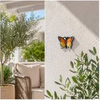 HTI-Line Wanddekoobjekt Schmetterling (Stück, 1 St., 1x Wanddeko Schmetterling, ohne Montagematerial), Wandschmuck Gusseisen Deko Tier Figur Wand Antik-Stil Gartendeko