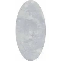 vidaXL Teppich Bereichsteppiche Oval HUARTE Grau 80 x 150 cm 100 %Polyester, Oval