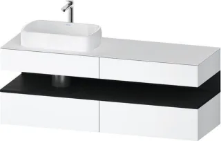 Duravit Qatego Konsolenwaschtischunterbau wandhängend Weiß Matt 1600x550x600 mm - QA4777016180000 QA4777016180000