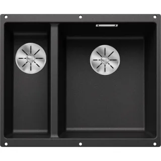 Blanco Subline 340/160-u Spüle 523558 55,5x46cm, PuraDur anthrazit, rechts, für Unterbau