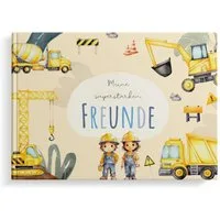MeinBaby123® Tagebuch Freundebuch für Kinder, Freundschaftsalbum, Freundealbum Kindergarten und Schule, Freundschaftsbuch Hardcover