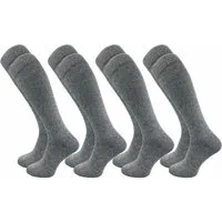 GAWILO Kompressionsstrümpfe zum Reisen, Sport oder lange Sitzen für Damen & Herren (4 Paar) Venenfreundlich dank spezieller Strickkonstruktion