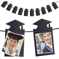 Funny Fashion Hängedekoration Fotogirlande Graduation Party Abi 3m