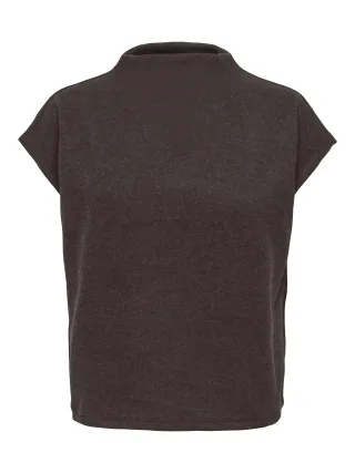 ONLY - ONLMATTY S/S TOP CC SWT Coffee Bean - Gr. - XS