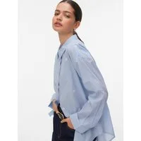 Vero Moda Langarmbluse VMODONA LS SHIRT WVN NOOS Baumwolle, regular fit