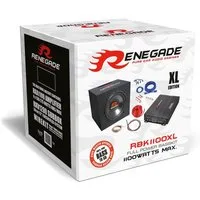 Renegade Mehr Bass Komplettset Endstufe + Subwoofer + Kabel Auto-Subwoofer