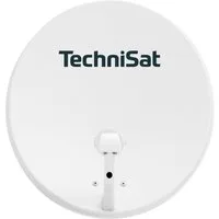 TechniSat TECHNITENNE 60 mit Twin-LNB Sat-Spiegel (60 cm, Stahl, Twin-LNB für 2 Teilnehmer, Ultra-HD-kompatibel, inkl. Masthalterung)
