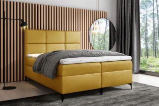 Boxspringbett Schlafzimmerbett HUDSON 180x200cm inkl.Bettkasten