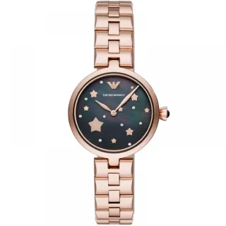 Emporio Armani AR11197 Quarz schwarzes Zifferblatt Damenuhr