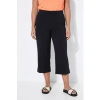Angel of Style Culotte Culotte gerades Bein Elastikbund Seitenschlitze